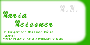 maria meissner business card