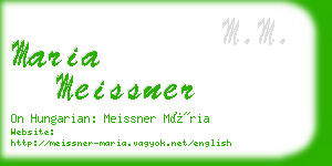maria meissner business card
